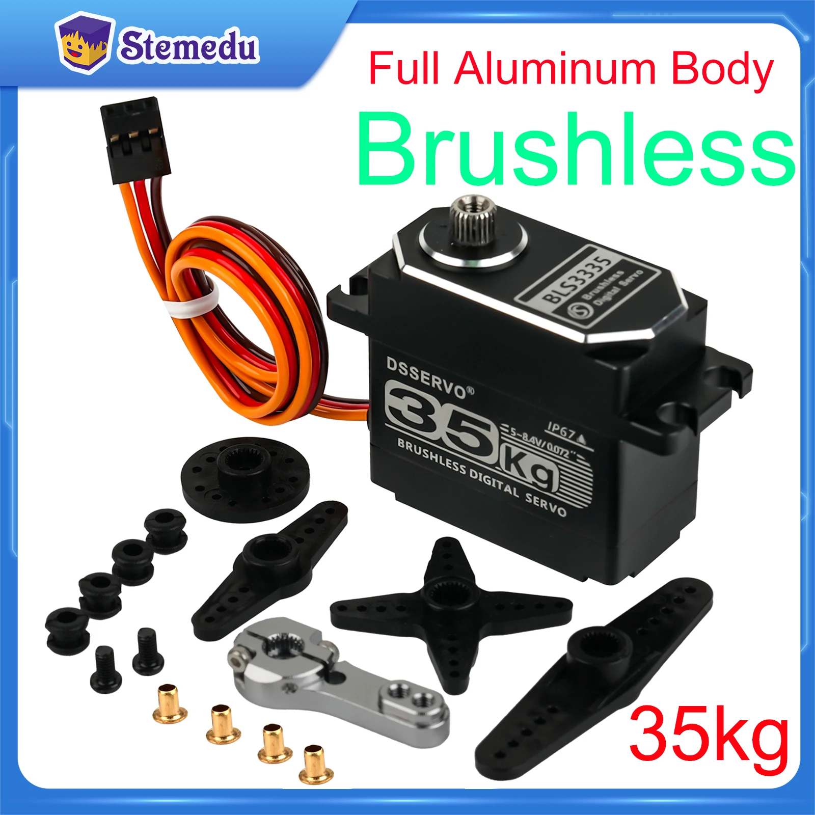 Rc Hobby Motors - 35KG BLS3335 Motor Servo Digital Kecepatan